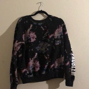 Black purple and blue sweater!!